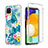 Silikon Hülle Handyhülle Ultra Dünn Flexible Schutzhülle Tasche Transparent Vorder und Rückseite 360 Grad Ganzkörper für Samsung Galaxy A22s 5G Hellblau