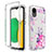 Silikon Hülle Handyhülle Ultra Dünn Flexible Schutzhülle Tasche Transparent Vorder und Rückseite 360 Grad Ganzkörper JX1 für Samsung Galaxy A03 Core Rosa