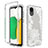 Silikon Hülle Handyhülle Ultra Dünn Flexible Schutzhülle Tasche Transparent Vorder und Rückseite 360 Grad Ganzkörper JX1 für Samsung Galaxy A03 Core Weiß