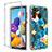 Silikon Hülle Handyhülle Ultra Dünn Flexible Schutzhülle Tasche Transparent Vorder und Rückseite 360 Grad Ganzkörper JX1 für Samsung Galaxy A21 Hellblau