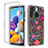 Silikon Hülle Handyhülle Ultra Dünn Flexible Schutzhülle Tasche Transparent Vorder und Rückseite 360 Grad Ganzkörper JX1 für Samsung Galaxy A21 Rot