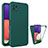 Silikon Hülle Handyhülle Ultra Dünn Flexible Schutzhülle Tasche Vorder und Rückseite 360 Grad Ganzkörper für Samsung Galaxy A22 5G Grün