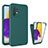 Silikon Hülle Handyhülle Ultra Dünn Flexible Schutzhülle Tasche Vorder und Rückseite 360 Grad Ganzkörper für Samsung Galaxy A72 5G Grün