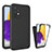 Silikon Hülle Handyhülle Ultra Dünn Flexible Schutzhülle Tasche Vorder und Rückseite 360 Grad Ganzkörper für Samsung Galaxy A72 5G Schwarz