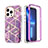 Silikon Hülle Handyhülle Ultra Dünn Flexible Schutzhülle Tasche Vorder und Rückseite 360 Grad Ganzkörper YJ2 für Apple iPhone 13 Pro Max Violett
