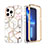 Silikon Hülle Handyhülle Ultra Dünn Flexible Schutzhülle Tasche Vorder und Rückseite 360 Grad Ganzkörper YJ2 für Apple iPhone 13 Pro Max Weiß