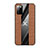Silikon Hülle Handyhülle Ultra Dünn Flexible Schutzhülle Tasche X01L für Samsung Galaxy A02s Braun