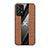 Silikon Hülle Handyhülle Ultra Dünn Flexible Schutzhülle Tasche X02L für Samsung Galaxy A72 5G Braun