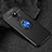 Silikon Hülle Handyhülle Ultra Dünn Schutzhülle Flexible Tasche Silikon mit Magnetisch Fingerring Ständer T01 für Huawei Mate 20 X 5G Blau und Schwarz