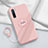 Silikon Hülle Handyhülle Ultra Dünn Schutzhülle Flexible Tasche Silikon mit Magnetisch Fingerring Ständer T01 für Oppo K7 5G Rosa