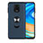 Silikon Hülle Handyhülle Ultra Dünn Schutzhülle Flexible Tasche Silikon mit Magnetisch Fingerring Ständer T01 für Xiaomi Redmi Note 9 Pro Max