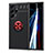 Silikon Hülle Handyhülle Ultra Dünn Schutzhülle Flexible Tasche Silikon mit Magnetisch Fingerring Ständer T02 für Samsung Galaxy S23 Ultra 5G Rot und Schwarz