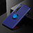 Silikon Hülle Handyhülle Ultra Dünn Schutzhülle Flexible Tasche Silikon mit Magnetisch Fingerring Ständer T02 für Xiaomi Mi 10 Blau