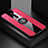 Silikon Hülle Handyhülle Ultra Dünn Schutzhülle Flexible Tasche Silikon mit Magnetisch Fingerring Ständer T02 für Xiaomi Mi 9T Pro Pink