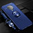 Silikon Hülle Handyhülle Ultra Dünn Schutzhülle Flexible Tasche Silikon mit Magnetisch Fingerring Ständer T03 für Xiaomi Redmi K30 Pro 5G Blau