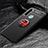 Silikon Hülle Handyhülle Ultra Dünn Schutzhülle Flexible Tasche Silikon mit Magnetisch Fingerring Ständer T04 für Xiaomi Redmi Note 8 (2021)