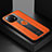 Silikon Hülle Handyhülle Ultra Dünn Schutzhülle Flexible Tasche Silikon mit Magnetisch Fingerring Ständer T06 für Xiaomi Mi 11 Lite 5G Orange