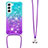 Silikon Hülle Handyhülle Ultra Dünn Schutzhülle Tasche Durchsichtig Farbverlauf Y01B für Samsung Galaxy S21 5G