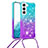 Silikon Hülle Handyhülle Ultra Dünn Schutzhülle Tasche Durchsichtig Farbverlauf Y01B für Samsung Galaxy S21 5G Plusfarbig