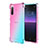 Silikon Hülle Handyhülle Ultra Dünn Schutzhülle Tasche Durchsichtig Transparent Farbverlauf für Sony Xperia 10 III SO-52B