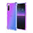 Silikon Hülle Handyhülle Ultra Dünn Schutzhülle Tasche Durchsichtig Transparent Farbverlauf für Sony Xperia 10 III SO-52B Blau