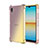 Silikon Hülle Handyhülle Ultra Dünn Schutzhülle Tasche Durchsichtig Transparent Farbverlauf für Sony Xperia Ace III SOG08 Gold
