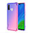Silikon Hülle Handyhülle Ultra Dünn Schutzhülle Tasche Durchsichtig Transparent Farbverlauf H01 für Huawei Nova Lite 3 Plus Violett