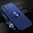 Silikon Hülle Handyhülle Ultra Dünn Schutzhülle Tasche Flexible mit Magnetisch Fingerring Ständer A01 für Huawei Mate 40 Lite 5G Blau