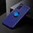 Silikon Hülle Handyhülle Ultra Dünn Schutzhülle Tasche Flexible mit Magnetisch Fingerring Ständer A01 für Oppo A72