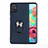 Silikon Hülle Handyhülle Ultra Dünn Schutzhülle Tasche Flexible mit Magnetisch Fingerring Ständer A02 für Samsung Galaxy A51 5G Blau