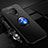 Silikon Hülle Handyhülle Ultra Dünn Schutzhülle Tasche Flexible mit Magnetisch Fingerring Ständer A02 für Vivo Nex 3 5G Blau und Schwarz