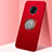 Silikon Hülle Handyhülle Ultra Dünn Schutzhülle Tasche Flexible mit Magnetisch Fingerring Ständer A03 für Vivo Nex 3S Rot
