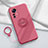 Silikon Hülle Handyhülle Ultra Dünn Schutzhülle Tasche Flexible mit Magnetisch Fingerring Ständer A03 für Xiaomi Mi 12S Pro 5G Rot