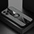 Silikon Hülle Handyhülle Ultra Dünn Schutzhülle Tasche Flexible mit Magnetisch Fingerring Ständer A04 für Apple iPhone 13 Pro Grau