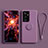 Silikon Hülle Handyhülle Ultra Dünn Schutzhülle Tasche Flexible mit Magnetisch Fingerring Ständer A04 für Samsung Galaxy S23 Ultra 5G Violett