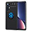 Silikon Hülle Handyhülle Ultra Dünn Schutzhülle Tasche Flexible mit Magnetisch Fingerring Ständer A05 für Xiaomi Mi 12 5G Blau und Schwarz