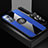 Silikon Hülle Handyhülle Ultra Dünn Schutzhülle Tasche Flexible mit Magnetisch Fingerring Ständer A08 für Xiaomi Mi 12X 5G Blau