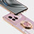 Silikon Hülle Handyhülle Ultra Dünn Schutzhülle Tasche Flexible mit Magnetisch Fingerring Ständer AN1 für Vivo X80 5G