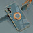 Silikon Hülle Handyhülle Ultra Dünn Schutzhülle Tasche Flexible mit Magnetisch Fingerring Ständer AN1 für Xiaomi Mi 11X Pro 5G Lavendel Grau
