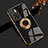 Silikon Hülle Handyhülle Ultra Dünn Schutzhülle Tasche Flexible mit Magnetisch Fingerring Ständer AN1 für Xiaomi Poco X3 GT 5G Schwarz