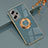 Silikon Hülle Handyhülle Ultra Dünn Schutzhülle Tasche Flexible mit Magnetisch Fingerring Ständer AN1 für Xiaomi Poco X4 GT 5G Lavendel Grau