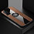 Silikon Hülle Handyhülle Ultra Dünn Schutzhülle Tasche Flexible mit Magnetisch Fingerring Ständer für Huawei Honor Play4T Pro Braun