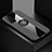 Silikon Hülle Handyhülle Ultra Dünn Schutzhülle Tasche Flexible mit Magnetisch Fingerring Ständer für Huawei Honor Play4T Pro Grau