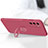 Silikon Hülle Handyhülle Ultra Dünn Schutzhülle Tasche Flexible mit Magnetisch Fingerring Ständer für Oppo A55S 5G