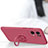 Silikon Hülle Handyhülle Ultra Dünn Schutzhülle Tasche Flexible mit Magnetisch Fingerring Ständer für Oppo Reno7 Pro 5G