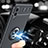 Silikon Hülle Handyhülle Ultra Dünn Schutzhülle Tasche Flexible mit Magnetisch Fingerring Ständer für Samsung Galaxy M02