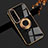 Silikon Hülle Handyhülle Ultra Dünn Schutzhülle Tasche Flexible mit Magnetisch Fingerring Ständer für Sony Xperia 1 IV Schwarz