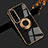 Silikon Hülle Handyhülle Ultra Dünn Schutzhülle Tasche Flexible mit Magnetisch Fingerring Ständer für Sony Xperia 10 IV Schwarz