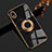Silikon Hülle Handyhülle Ultra Dünn Schutzhülle Tasche Flexible mit Magnetisch Fingerring Ständer für Sony Xperia Ace III SOG08 Schwarz