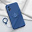 Silikon Hülle Handyhülle Ultra Dünn Schutzhülle Tasche Flexible mit Magnetisch Fingerring Ständer für Xiaomi Mi 10T 5G Blau